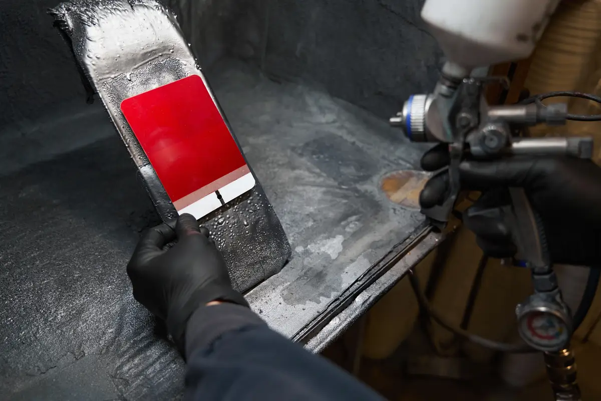 color-match-process-before-painting-color-test